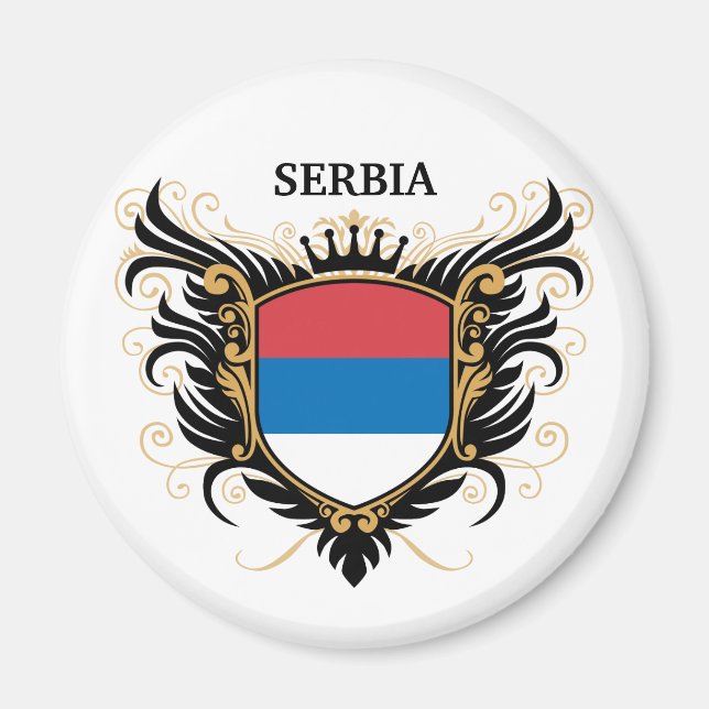 Imán Serbia [personalizar] (Frente)
