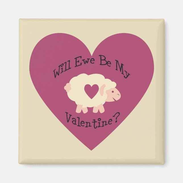 Imán ¿Seremos Mi San Valentín? (Frente)