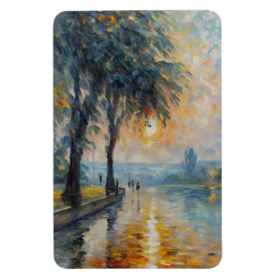 Imán Serene Sunset por el arte del paisaje impresionist