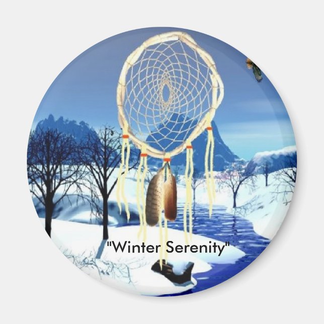 Imán "Serenidad de invierno" (Frente)