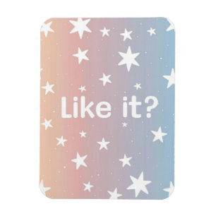 Imán Serenidad estrellada: Gradiente suave con estrella