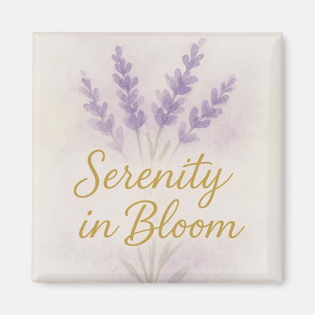 Imán Serenity in Bloom — Magnet  (Frente)