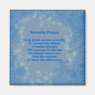 Imán Serenity Prayer Blue Hearts Imnet Inspirador