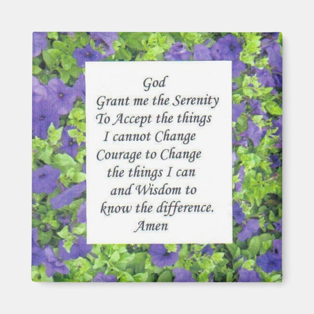 Imán serenity prayer magnet (Frente)