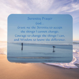 Imán Serenity Prayer Ocean Beach Photo