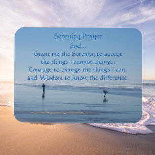 Imán Serenity Prayer Ocean Beach Photo
