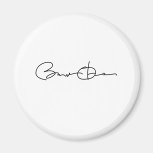 Imán Serie de la firma de Barack Obama (negro)