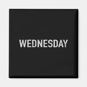 Imán Serie Días de la Semana Miércoles Distressed