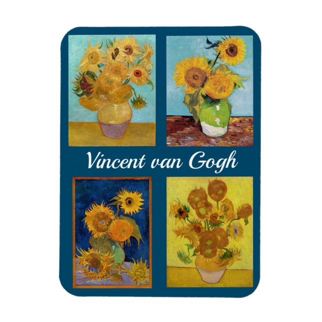 Imán Serie Vincent Van Gogh Sunflowers (Vertical)