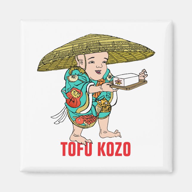 Imán Serie Yokai: Tofu Kozo (Frente)
