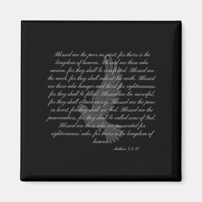 Imán Sermon On The Mount The Beatitudes Matthew 5_3-10  (Frente)