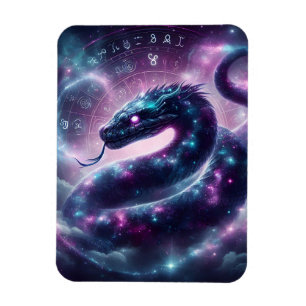 Imán Serpiente Cósmica Zodiaco Galaxia Astrología