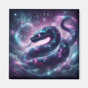 Imán Serpiente Cósmica Zodiaco Galaxia Astrología