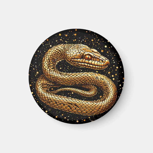 Imán Serpiente dorada (Frente)