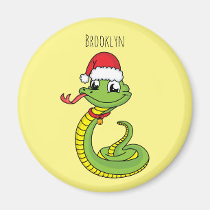 Imán Serpiente verde suave con personalizado de sombrer
