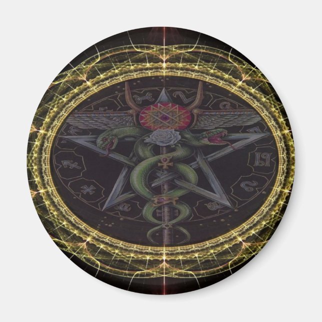 Imán Serpientes Pentagram (Frente)