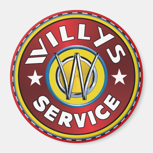 Imán Servicio de jeep de Willys (Frente)