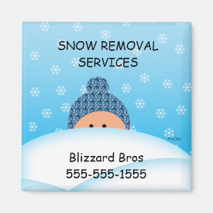 Imán Servicio de la retirada de la nieve del