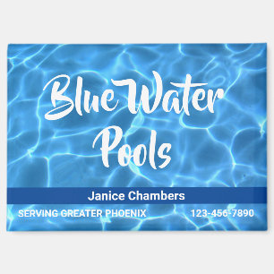 Imán Servicio de limpieza de piscinas Aqua Blue