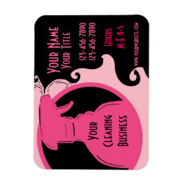 Imán Servicio de limpieza negocio de referencia rosa MA