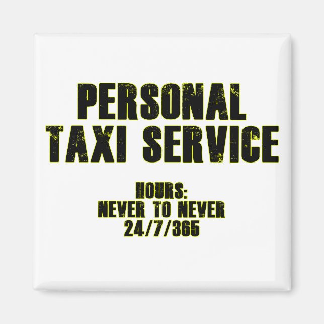 Imán Servicio de taxi personal (Frente)