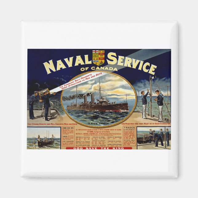 Imán Servicio naval de Canadá (Frente)