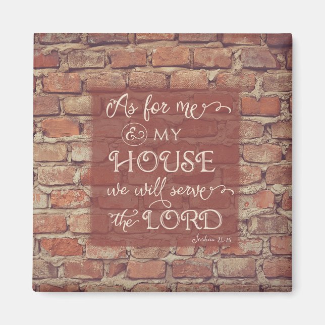 Imán Serviremos al Señor - Josué 24:15 (Frente)