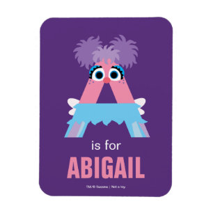 Imán Sesame Street   A es de Abby