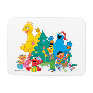 Imán Sesame Street   Amigos de Navidad
