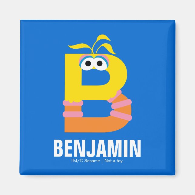 Imán Sesame Street | B es de Big Bird (Frente)