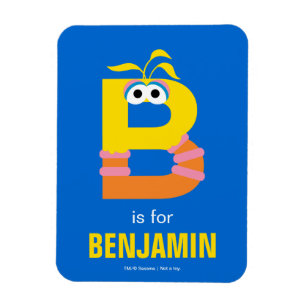 Imán Sesame Street   B es de Big Bird