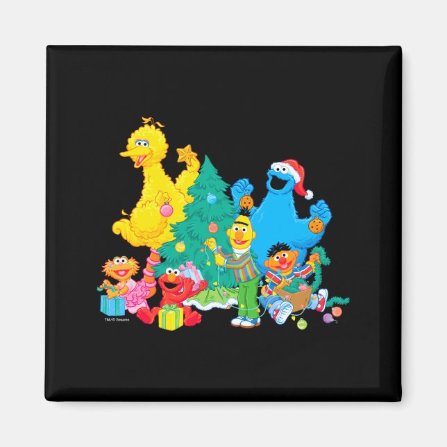 Imán Sesame Street Christmas Pals  (Frente)