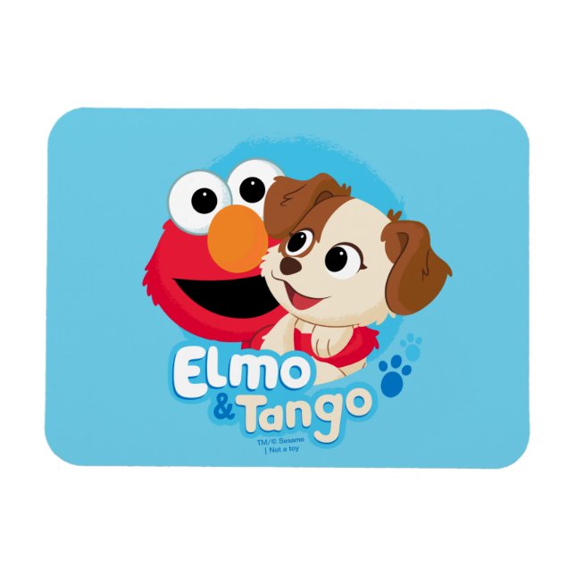Imán Sesame Street | Insignia de Elmo y Tango (Horizontal)