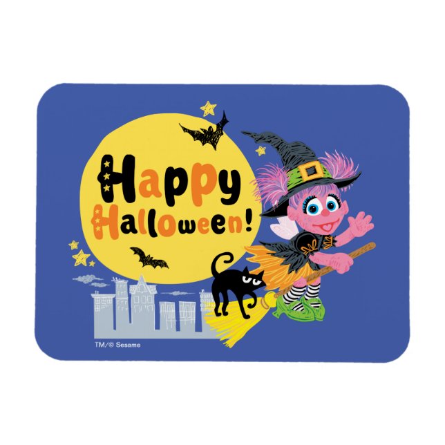 Imán Sesame Street | Patrón lindo de Halloween (Horizontal)