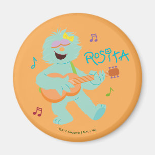 Imán Sesame Street   Rosita tocando la guitarra