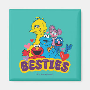 Imán Sesame Street Valentine Besties