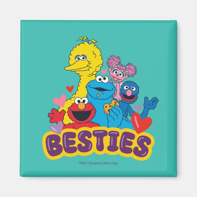 Imán Sesame Street Valentine Besties (Frente)