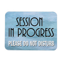 Sesión en curso por favor no molestar la puerta