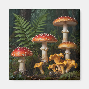 Imán Setas Amanita Moscaria Bosque Botánico
