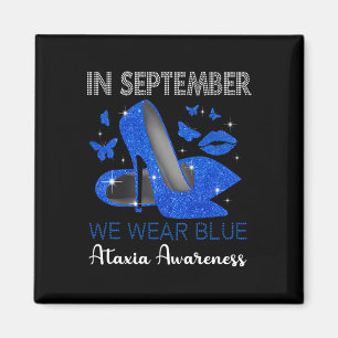Imán Setiembre Usa Blue High Heels Ataxia Awareness