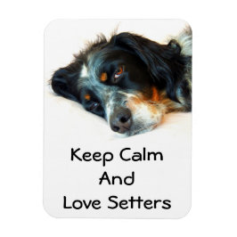 Imán Setter Love Photo Magnet