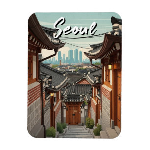 Imán Seúl Bukchon Corea del Sur Atardecer
