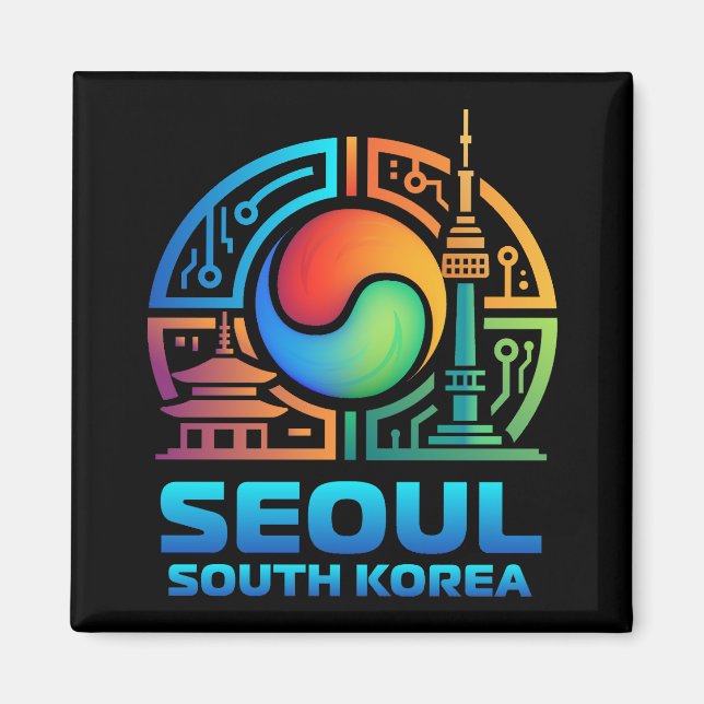 Imán Seúl Corea del Sur (Frente)