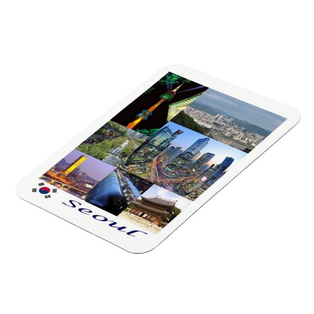 Imán Seúl - Corea del Sur - Mosaico - Magnet (Lado Izquierdo)