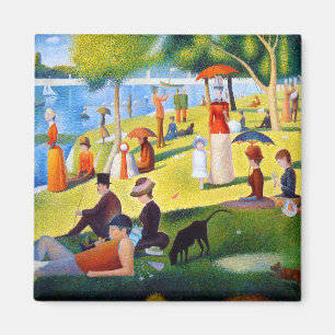 Imán Seurat: Un domingo en el La grande Jatte