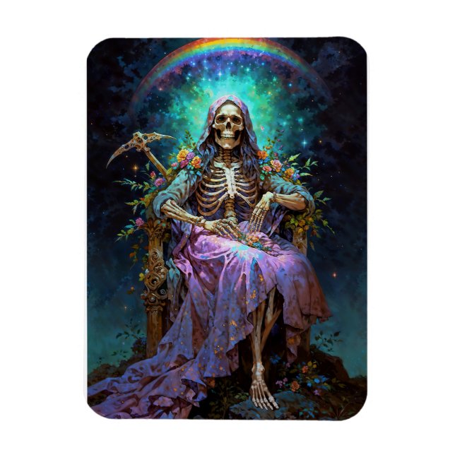 Imán Seven Potencies Santa Muerte (Vertical)