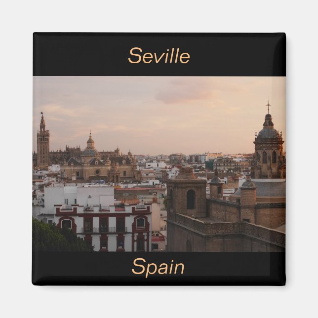 Imán Sevilla España Magnet (Frente)