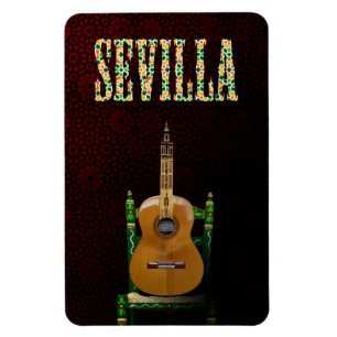 Imán SEVILLA. Guitarra flamenca con Giralda de Sevilla.