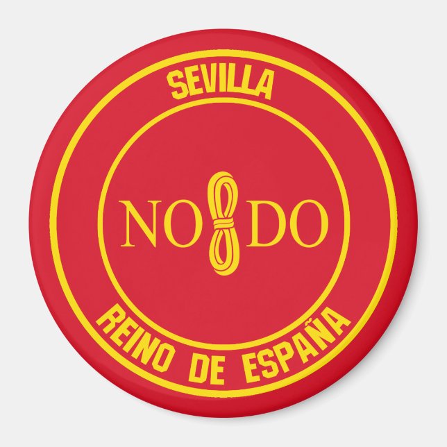 Imán Sevilla Round Emblem (Frente)