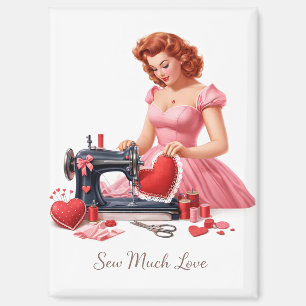 Imán Sew Much Love Vintage Magnet de Costura